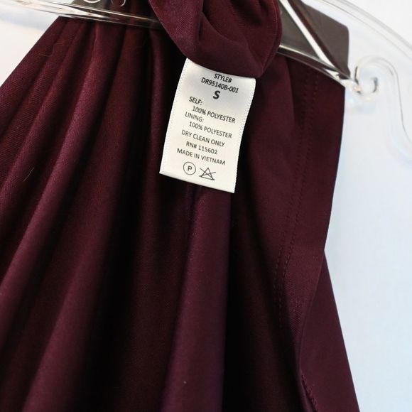 Lush Elly Wrap Dress Size S Burgundy Berry Wine - Picture 5 of 5